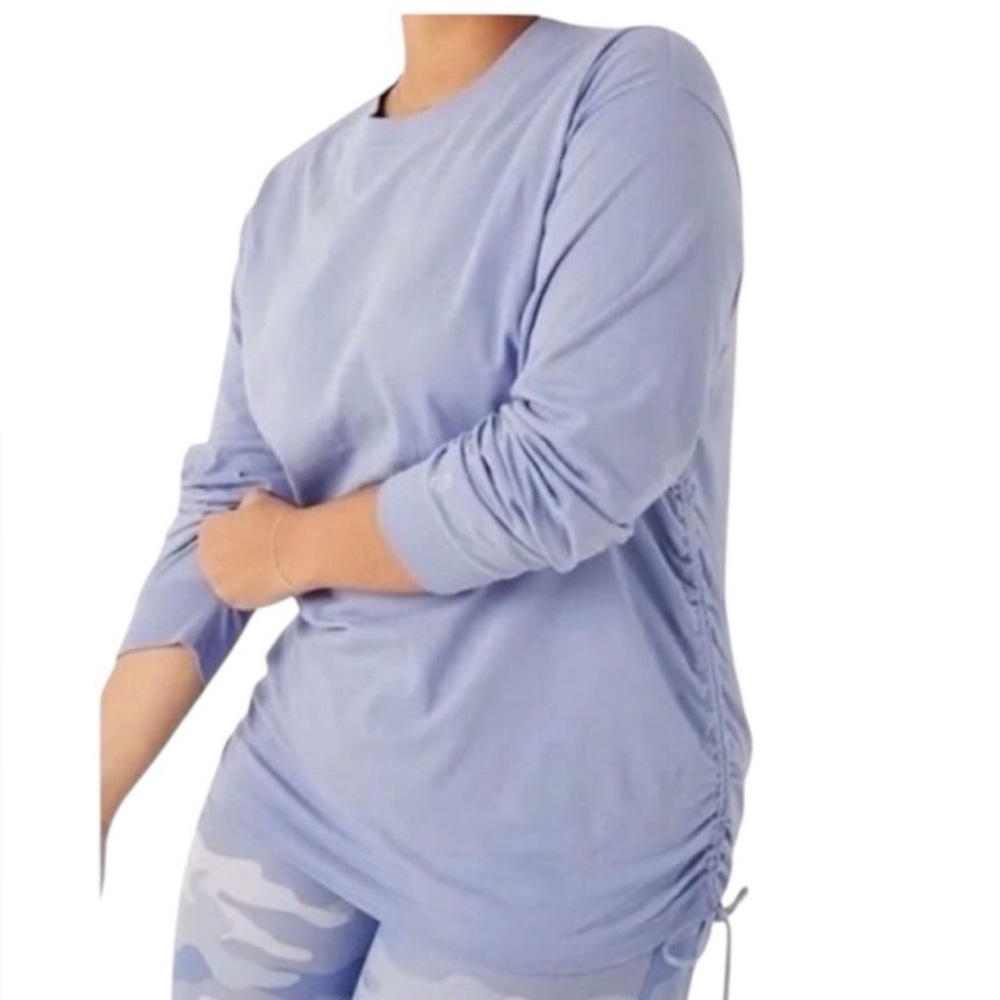 PINK | Long Sleeve Ruched Campus Tee